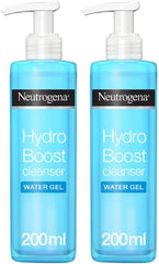 Neutrogena Cleansing Water Gel Hydro Boost Normal To Dry Skin, activates with water to remove impurities while providing the skin with a boost of hydration, 200ml