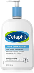 Cetaphil Oil Free Gentle Foaming Cleanser For Dry to Normal, Sensitive Skin, 8oz Pack of 2, Made with Glycerin and Vitamins B5 and E, Dermatologist Tested, Hypoallergenic, Soap Free, Fragrance Free