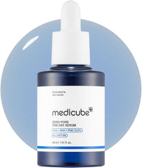 Medicube Zero Pore One-day Serum 1.01 fl.oz - Overnight Resurfacing Serum with Pore Tightening Complex - 15.2% AHA+BHA+PHA & 2% Niacinamide - 10.8% reduction in pore appearance after one day of use