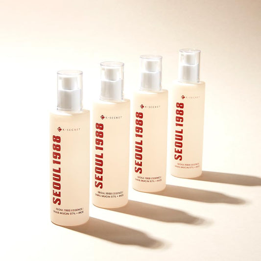 K-SECRET SEOUL 1988 Snail Mucin 97% Essence – Concentrated Yet Lightweight Formula Infused with 97% Snail Mucin | Soothing & Fast-Absorption Facial Serum | Korean Skincare, 100ml / 3.38 fl oz