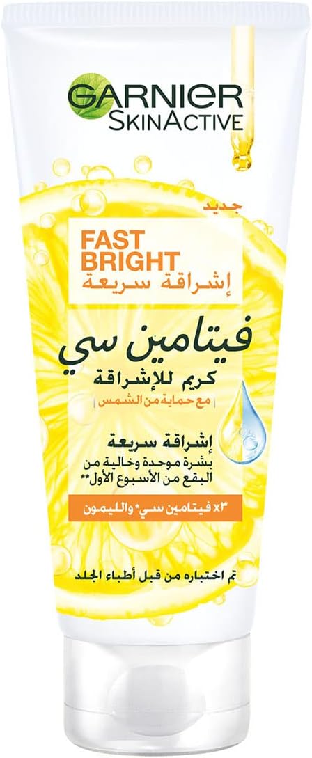Garnier Skinactive Fast Bright Day Cream With 3X Vitamin C And Lemon 100 Ml