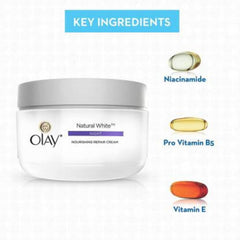 Olay Night Cream Natural White Fairness Night Moisturiser, 50G