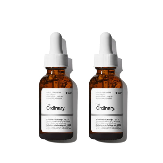 The Ordinary Caffeine Solution 5% + EGCG, Depuffing Eye Serum for Dark Circles and Tired Eyes