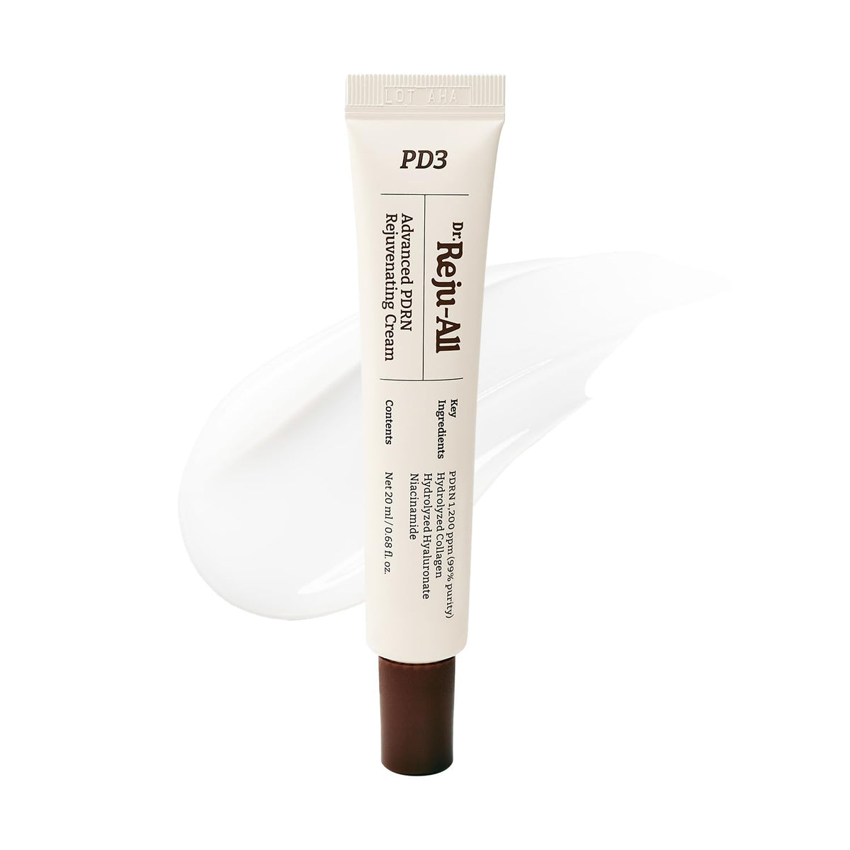 Dr. Reju-All PDRN Rejuvenating Cream – Rejuall PDRN Face Moisturizer – Optimal 1200ppm for Glass Skin & Plumping – Korean Pharmacy Anti-Aging Skin Care Face Cream - 0.7 Fl Oz