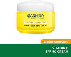 Garnier Bright Complete VITAMIN C SPF40/PA+++ Serum Cream, 45 grams