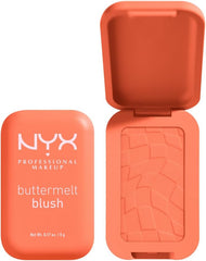 NYX Professional Makeup Buttermelt Blush, Powder Blush, up to 12 H Wear, Fade & Transfer Resistant, Feeling Butta.