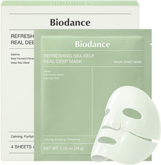 BIODANCE Bio-Collagen Real Deep Mask, Hydrating Overnight Mask, Pore Minimizing, Elasticity Improvement, 34g x4ea
