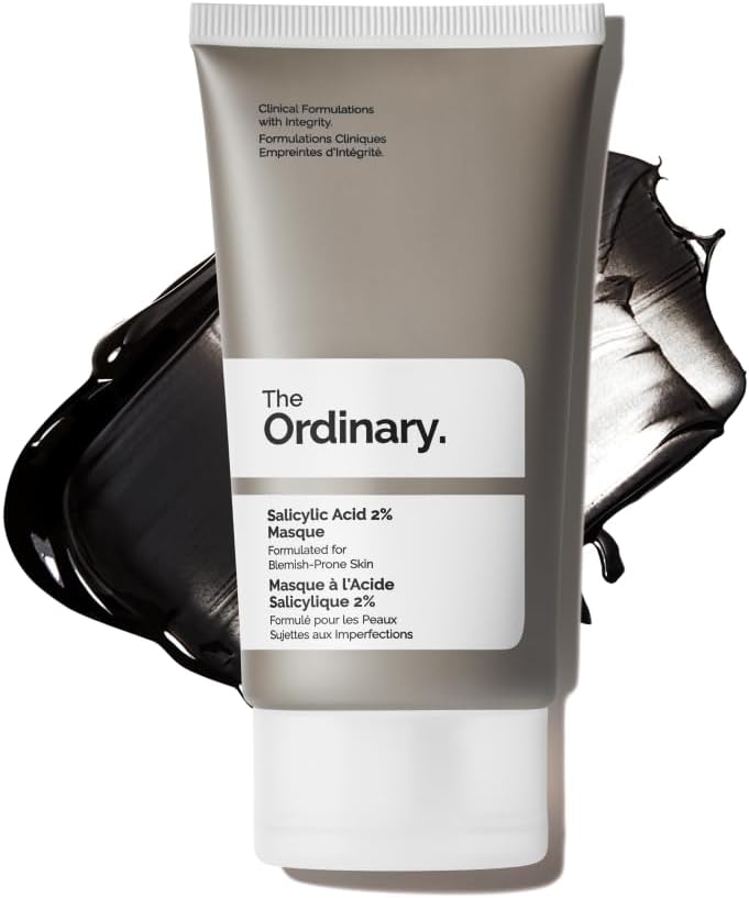The Ordinary Salicylic Acid 2% Masque 50ml - With 2% Salicylic Acid, Vegetable Charcoal, Amazonian Clays and Squalane