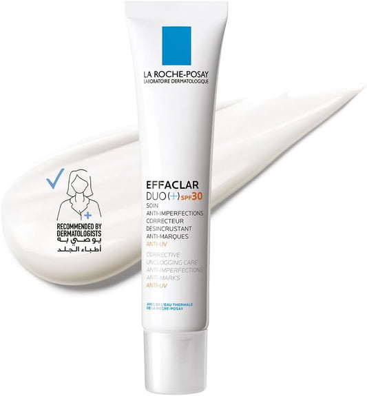 La Roche-Posay Effaclar Duo+ SPF30 Acne Treatment Cream for Oily and Acne Prone Skin 40ml
