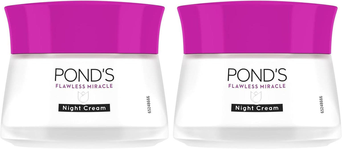 POND'S Bright Beauty Serum Night Cream, with Niacinamide, Vitamin E, and Glycerin, 50g