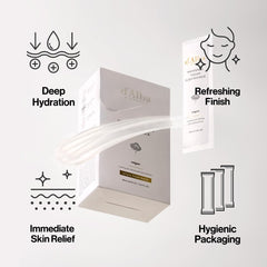 d’Alba Waterfull Vegan Sleeping Pack Night Recovery Gel Mask, Hydrating, Calming & Revitalizing for Glowing Morning Skin, Moisture-Boost Complex for Plump, Radiant Skin (4ml*12ea)