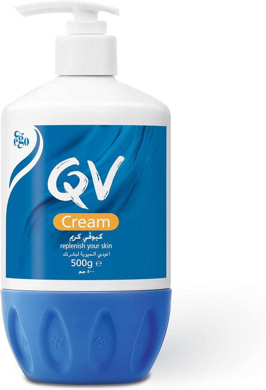 Ego QV Cream for Dry Skin 500g - Moisturizing & Hydrating Skincare for Sensitive Skin