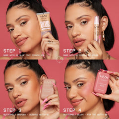 NYX Professional Makeup Buttermelt Blush, Powder Blush, up to 12 H Wear, Fade & Transfer Resistant, Feeling Butta.