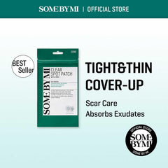Some By Mi 30 Days Miracle Clear Spot Patch | 18 Counts, 2 Size(10mm 9Counts, 12mm 9Counts) | Invisible Hydrocolloid Skin Trouble & Pimple Patch with No Irritation | Pack of 1