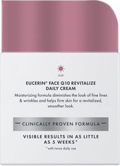 Eucerin Q10 Anti-Wrinkle Face Cream, Unscented Face Cream for Sensitive Skin, 1.7 Oz Jar