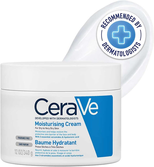 Cerave Moisturizing Cream for Dry Skin with Hyaluronic Acid 340G