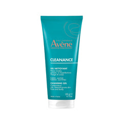 Avène Cleanance Cleansing Gel Soap Free Cleanser for Acne Prone, Oily, Face & Body, Alcohol-Free