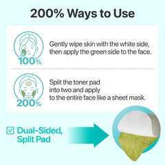 numbuzin No.5 Vitamin-Niacinamide Concentrated Pad, Daily Double-Sided Facial Pads with Glutathione, PHA & LHA for a Fresh, Radiant-Looking Skin Finish 180 ml (70 Pads)