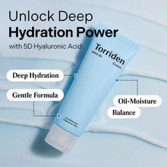 Torriden DIVE IN Cream 80ml (2.71 fl. oz.) | Facial Moisturizer for Sensitive, Oily Skin | Lightweight and Moistrul Creamy Texture | Hyaluronic Acid Cream, Allantoin