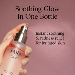 d'alba Piedmont White Truffle Vital Spray Serum, Vegan Skin Care, Calming and Hydrating Facial Mist for Red and Sensitive Skin, Glow Serum, Surfactant Free, Korean Skin Care (3.38 fl oz.)