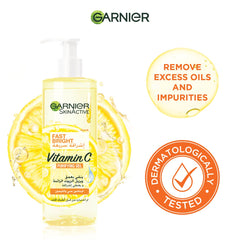 Garnier Fast Bright Vitamin C Brightening Purifying Face Gel Wash 400mL