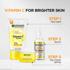 Garnier Bright Complete VITAMIN C SPF40/PA+++ Serum Cream, 45 grams