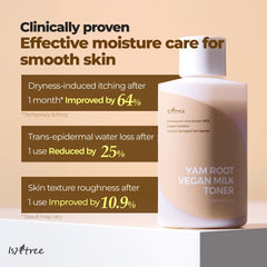 ISNTREE Yam Root Vegan Milk face Toner 200ml, 6.76 fl.oz | Deep Moisture with Plant-Based Milk Complex | Gentle Hydration for Dry & Sensitive Skin | Vegan Korean Skincare