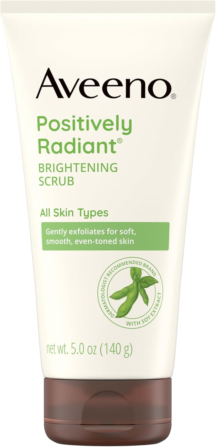Aveeno Positively Radiant Skin Brightening Exfoliating Daily Facial Scrub, 5oz