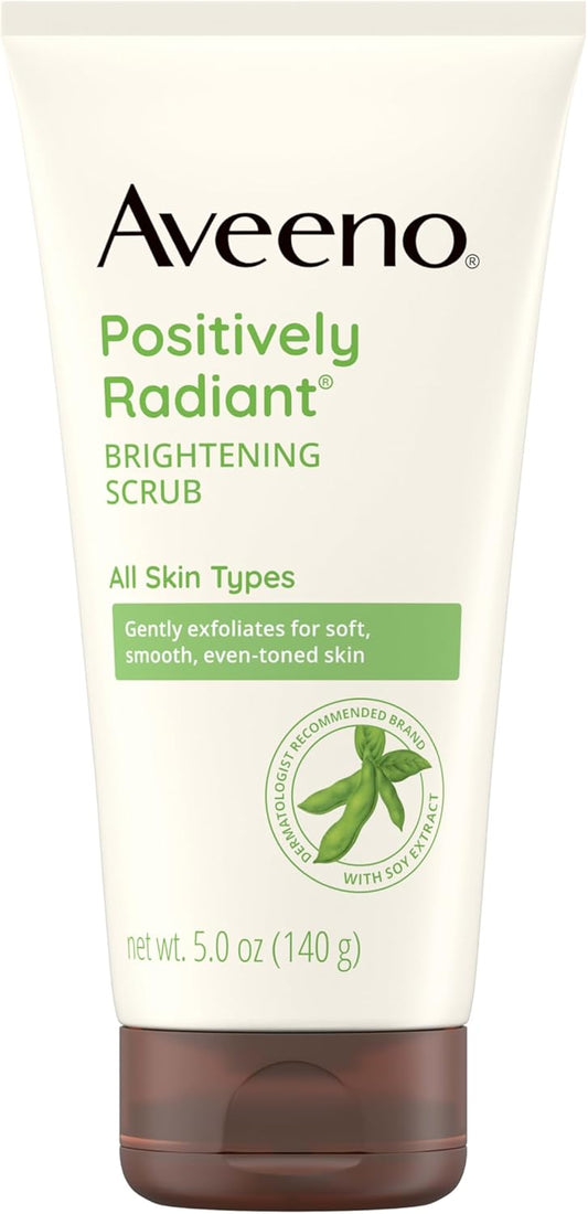 Aveeno Positively Radiant Skin Brightening Exfoliating Daily Facial Scrub, 5oz