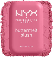 NYX Professional Makeup Buttermelt Blush, Powder Blush, up to 12 H Wear, Fade & Transfer Resistant, Feeling Butta.