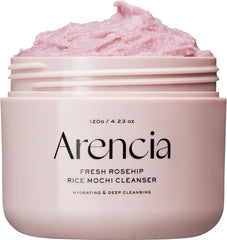 Arencia Korean Rice Mochi Face Cleanser 120g - Foaming Cleanser, Gentle Scrub All in One - Deep Cleansing, Moisturizing, Pore Minimizing, Removing Blackhead