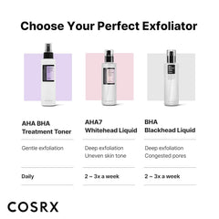 COSRX 7% Glycolic Acid Whitehead Removing Power Liquid, 3.38 fl.oz, AHA Exfoliant, Exfoliating Toner for Face & Body, Pore Minimizer, Korean Skin Care