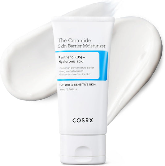 COSRX Ceramide Skin Barrier Moisturizer for Face with 7 Ceramides, Hyaluronic Acid & Panthenol for All Skin Types, 2.7 fl.oz, Korean Skin Care