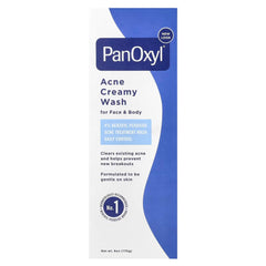PanOxyl - Acne Creamy Wash 4 Percent Benzoyl Peroxide Daily Control, 6 Ounce