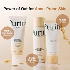 PURITO Oat In Calming Gel Cream, Non-Comedogenic, 77% Oat Seed Water Lightweight Water-Gel Face Moisturizer, Fragrance-Free, Vegan Korean Skincare, Sensitive & Blemish-Prone Skin, 100 mL