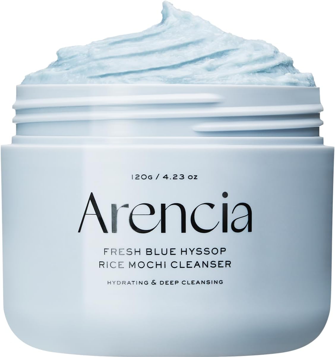 Arencia Korean Rice Mochi Face Cleanser 120g - Foaming Cleanser, Gentle Scrub All in One - Deep Cleansing, Moisturizing, Pore Minimizing, Removing Blackhead