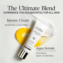 d'alba Piedmont White Truffle Double Serum & Cream, Vegan Skincare, 2-in-1 Face Moisturizer, Vegan Collagen, Skin Firming and Tightening, Non Comedogenic, All Skin Types (2.46 oz)