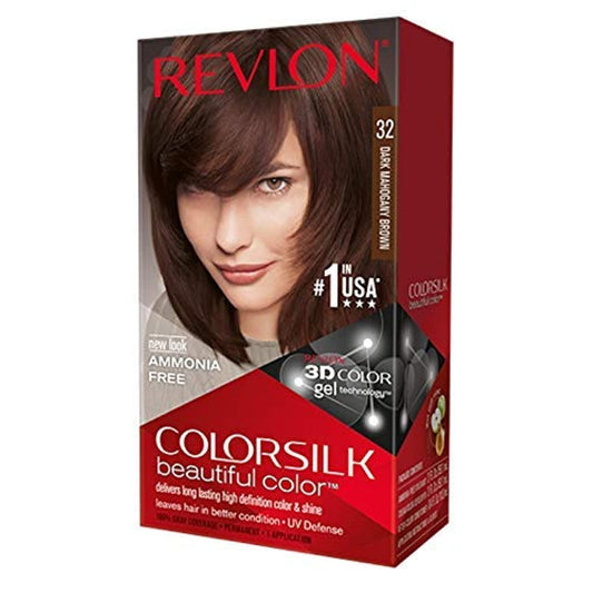 Revlon ColorSilk Hair Color, 32 Dark Mahogany