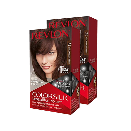 Revlon ColorSilk Hair Color, 32 Dark Mahogany