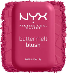 NYX Professional Makeup Buttermelt Blush, Powder Blush, up to 12 H Wear, Fade & Transfer Resistant, Feeling Butta.