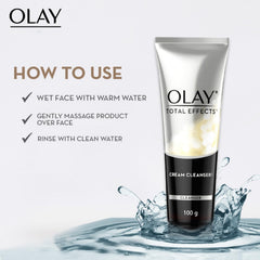 Olay Face Wash Total Effects 7 In 1 Exfoliating Cleanser, 100G