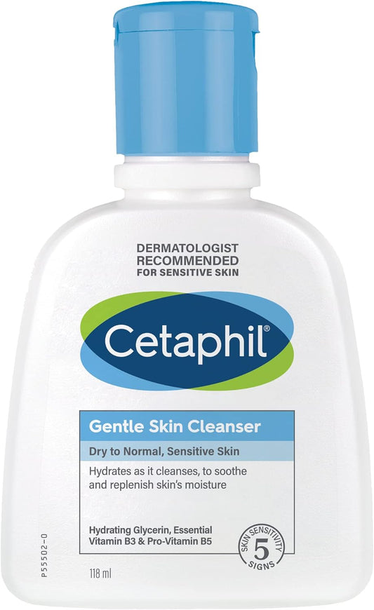 Cetaphil Non Irritating Cleanser, Face & Body Wash for Men & Women, Normal to Dry and Sensitive Skin, Unscented, 200 ml