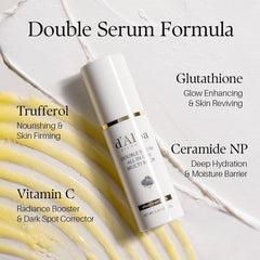 d'alba Piedmont Italian White Truffle Double Serum All-in-one Multi Balm, Vegan Skincare, 3-in-1 Treatment with White Truffles for Moisture and Wrinkle Improvement, Glowy Finish Serum Stick