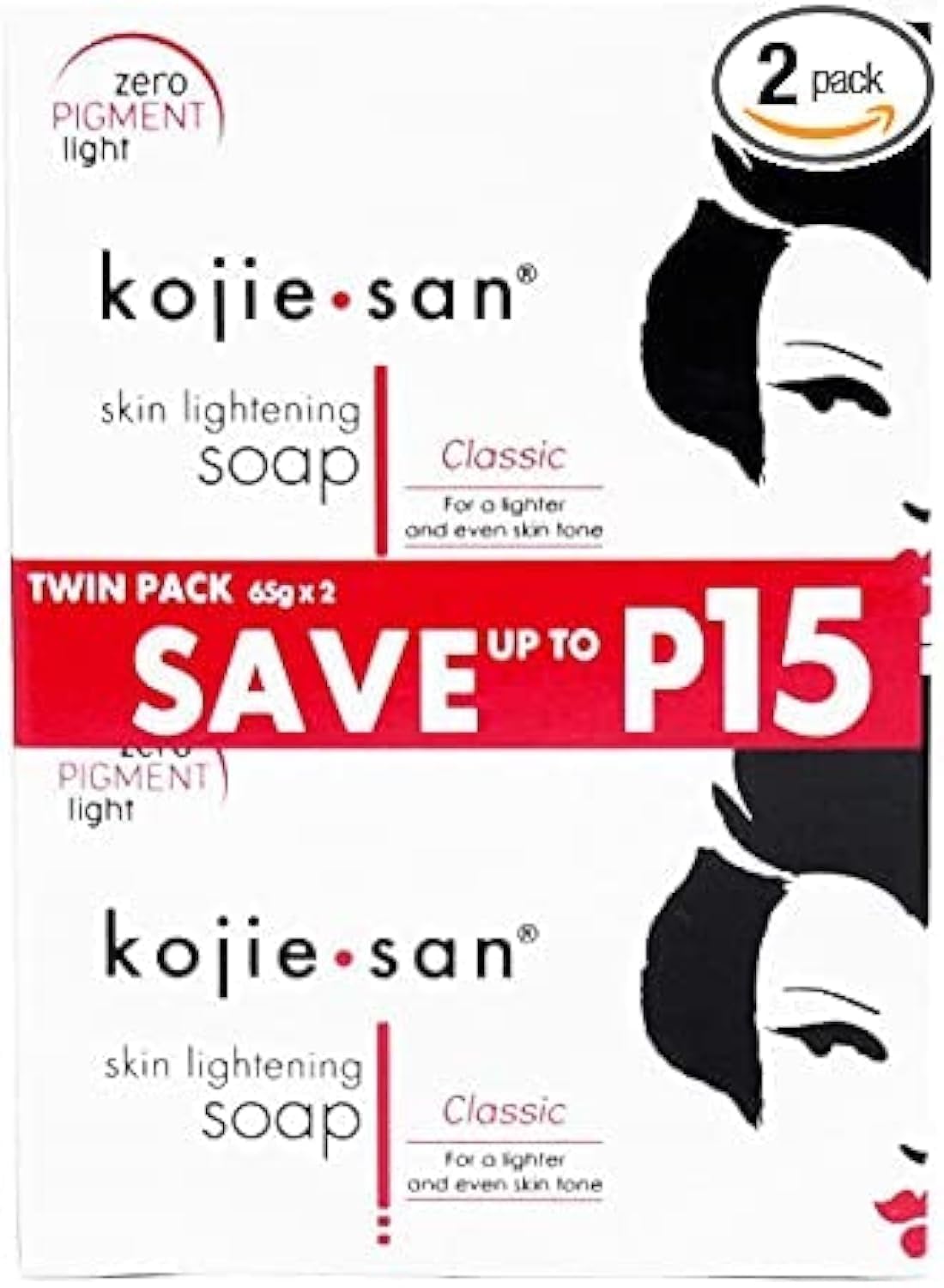 Kojie San Orange Whitening Soap, 3 x 65 g