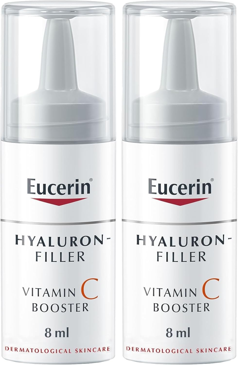 Eucerin Hyaluron Filler Anti-Aging Face Serum Vitamin C Booster with Hyaluronic Acid, Plumps up Deep Wrinkles, For Fresh and Radiant Skin, Suitable for All Skin Types, 8ml