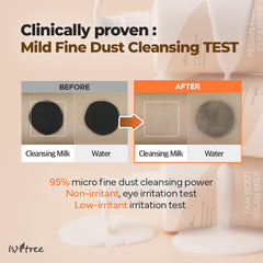 IsNtree Yam Root Vegan Milk Cleanser 220ml, 7.43 fl.oz | Korean Facial Cleanser for Sensitive Skin | Rich & Creamy Texture | Hydrating & Mild | Vegan & Cruelty-Free Skincare