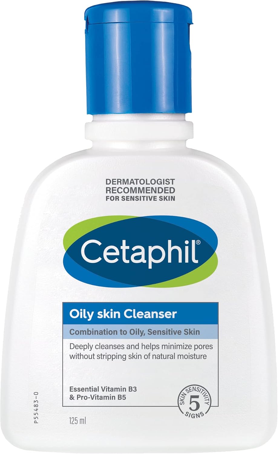 Cetaphil Oily Skin Cleanser, Face & Body Wash for Men & Women, Combination to Oily and Sensitive Skin, Unscented, 236ml
