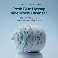 Arencia Korean Rice Mochi Face Cleanser 120g - Foaming Cleanser, Gentle Scrub All in One - Deep Cleansing, Moisturizing, Pore Minimizing, Removing Blackhead