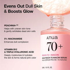 Anua PDRN Hyaluronic Acid Capsule 100 Serum, Radiant Face Serum, Hyaluronic Acid, Hydration, Moisture Plumping effect, Natural color, Fragrance free, Korean Skincare, 30ml / 1.01 fl. oz (Peach)