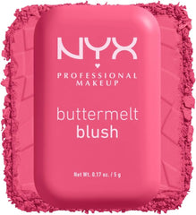 NYX Professional Makeup Buttermelt Blush, Powder Blush, up to 12 H Wear, Fade & Transfer Resistant, Feeling Butta.